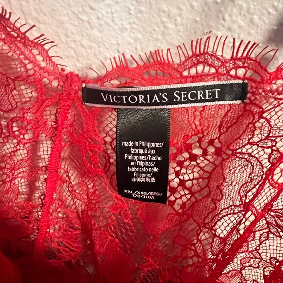 NWOT Victoria's Secret Red Slip Nightgown Lingerie Size XXL - Picture 3 of 6